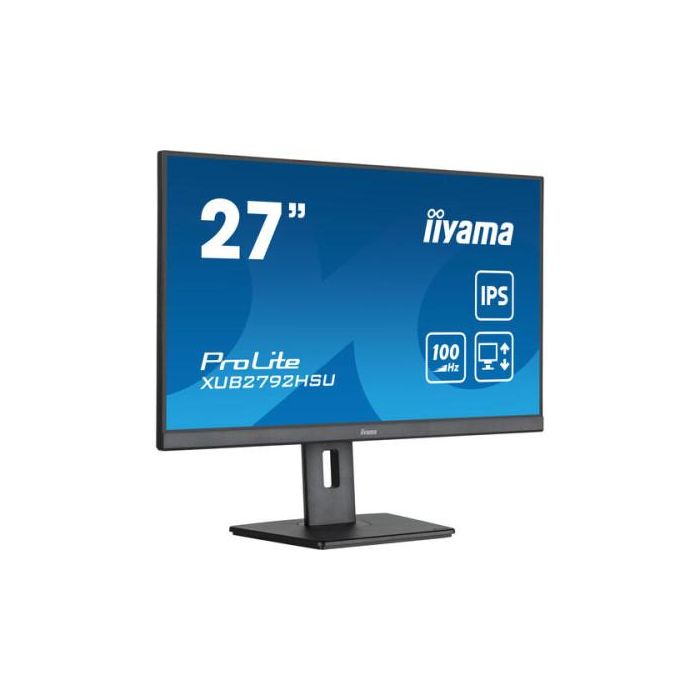 iiyama XUB2792HSU-B6 Monitor 27" FHD IPS 1920x1080 100Hz 0,4ms HDMI DP Pivot VESA Altavoces Negro