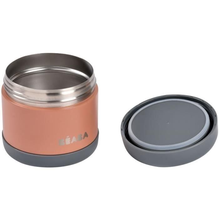 Termo-porción - BEABA - 500 ml - Acero inoxidable - Gris mineral / Terracota 2 Termo-porción - BEABA - 500 ml - Acero inoxidable - Gris mineral / Terracota 2
