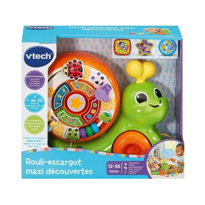 Vtech VTE3417765722059 ROULI-ESCARGOT MAXI DESCUBRIMIENTOS Juguete Infantil 3