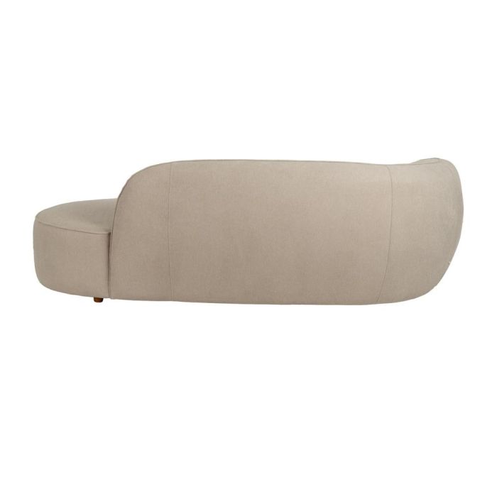 Sofá 3 Plazas Beige Tejido-Madera 229 X 100 X 76 cm