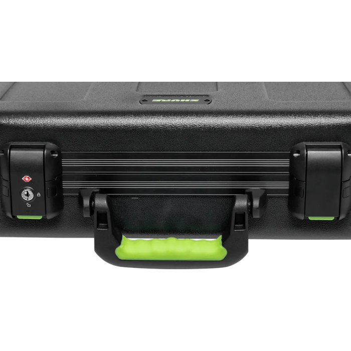 SBG Estuche de Transporte de Polietileno para 6 Micrófonos Inalámbricos con Espacio para Pilas, Cierre TSA 7