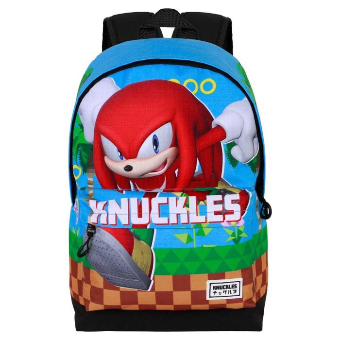 Karactermania Mochila HS FAN 2.2 Knuckles Run 31 x18 x44 cm Ripstop Multicolor Urbana Compartimento Principal Bolsillo Frontal Repelente Líquidos Correas Acolchadas 1