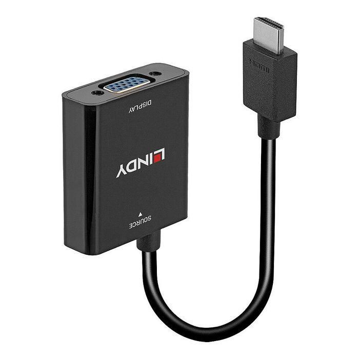 Lindy Convertidor Adaptador HDMI a VGA 1080p / 1920x1200 para Conectar PC, Portátiles y Proyectores Compacto 0 Lindy Convertidor Adaptador HDMI a VGA 1080p / 1920x1200 para Conectar PC, Portátiles y Proyectores Compacto 0