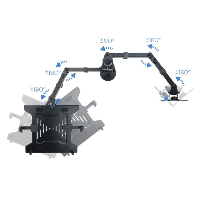TOOQ SOPORTE MESA MONITOR/PORTÁTIL 2 BRAZOS NEGRO 4 TOOQ SOPORTE MESA MONITOR/PORTÁTIL 2 BRAZOS NEGRO 4
