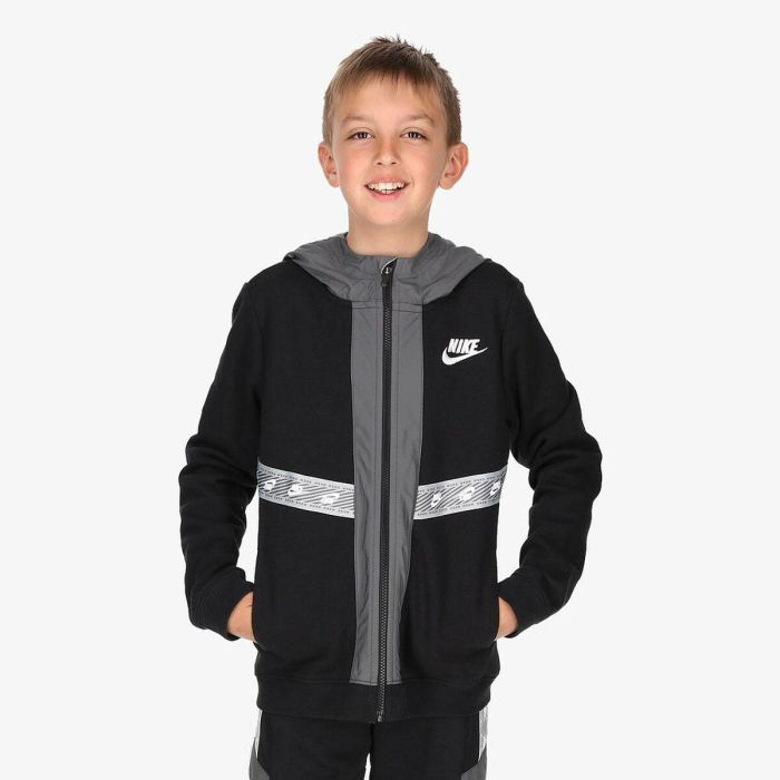Chaqueta Deportiva para Niños Nike Negro Algodón 1