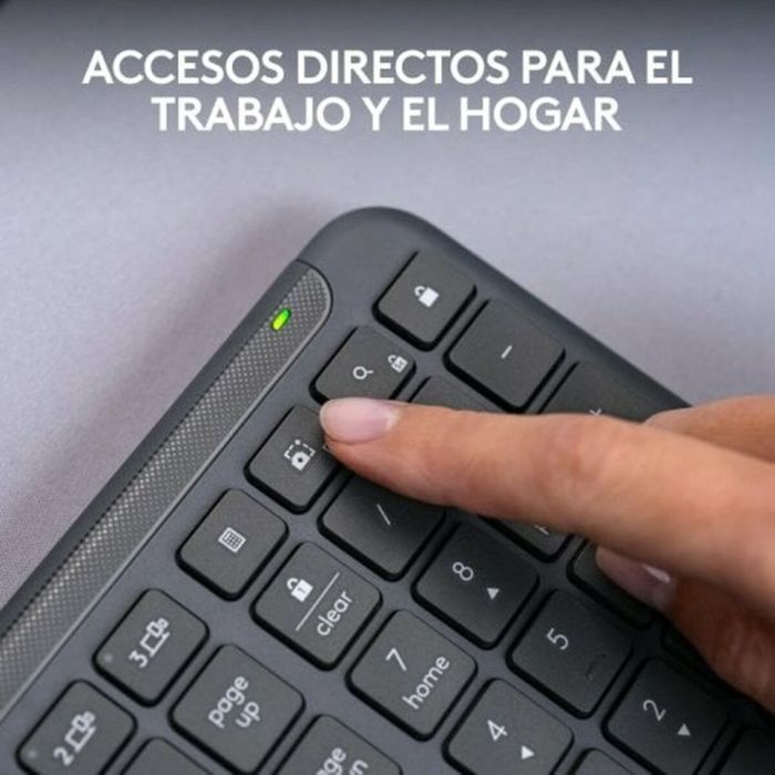 Teclado Logitech Gris Qwerty Español QWERTY 2