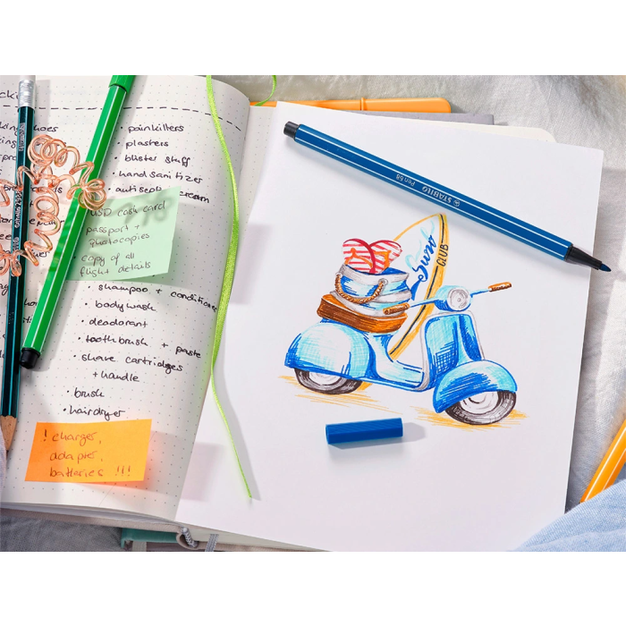 Stabilo Rotulador Pen 68 Marrón Caja 10 Unidades 6