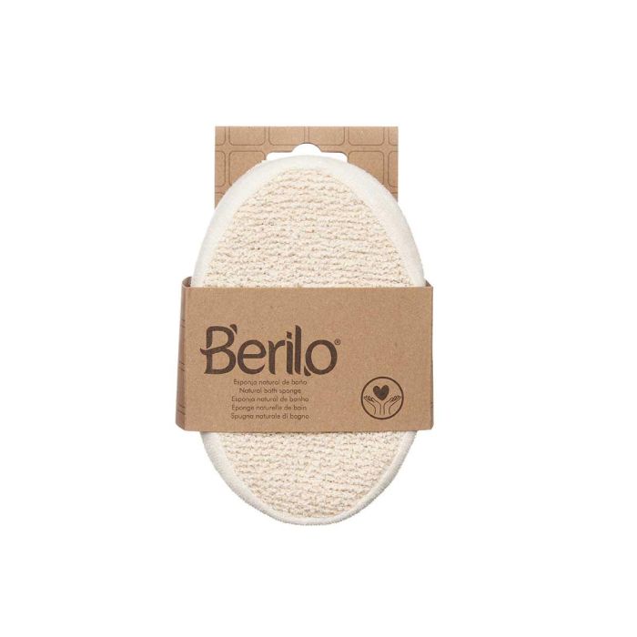 Esponja Ovalada Tejido Natural Berilo 15X5CM (24 Unidades) 1 Esponja Ovalada Tejido Natural Berilo 15X5CM (24 Unidades) 1