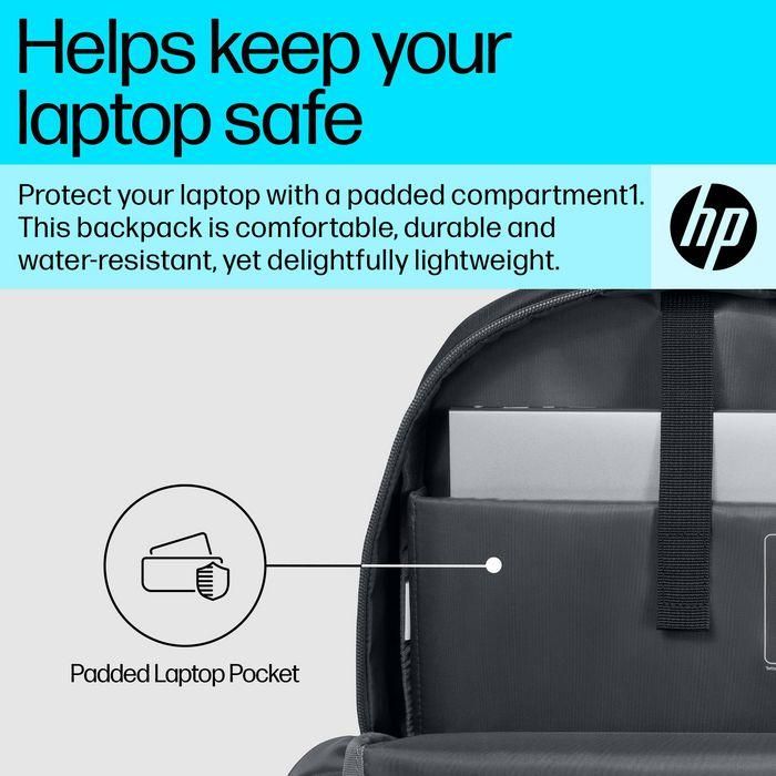 HP Mochila para Portátil de 15.6 pulgadas - Ligera y Protectora para Trabajo o Viaje 3 HP Mochila para Portátil de 15.6 pulgadas - Ligera y Protectora para Trabajo o Viaje 3