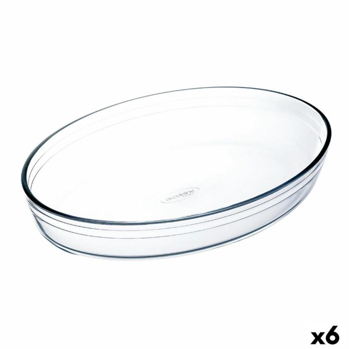 Fuente para Horno Ô Cuisine Ocuisine Vidrio Transparente Vidrio Ovalada 26,2 x 17,9 x 6,2 cm (6 Unidades) Fuente para Horno Ô Cuisine Ocuisine Vidrio Transparente Vidrio Ovalada 26,2 x 17,9 x 6,2 cm (6 Unidades)