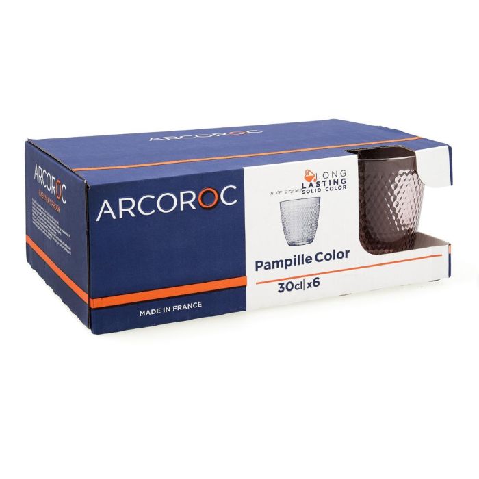 Set de Vasos Arcoroc Pampille Rosa Vidrio 310 ml 6 Unidades 3