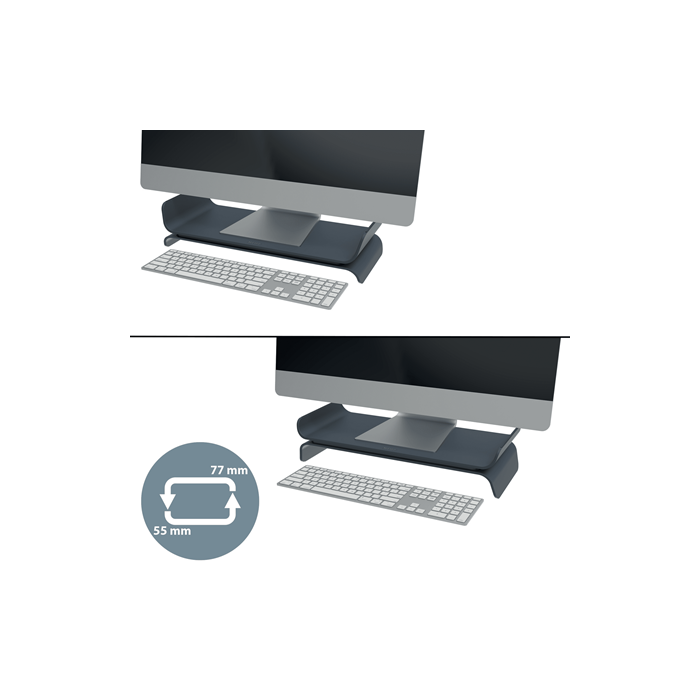 Leitz 65040089 Soporte Elevador Monitor Ajustable Ergonómico Gris Oscuro 27" 1 Leitz 65040089 Soporte Elevador Monitor Ajustable Ergonómico Gris Oscuro 27" 1