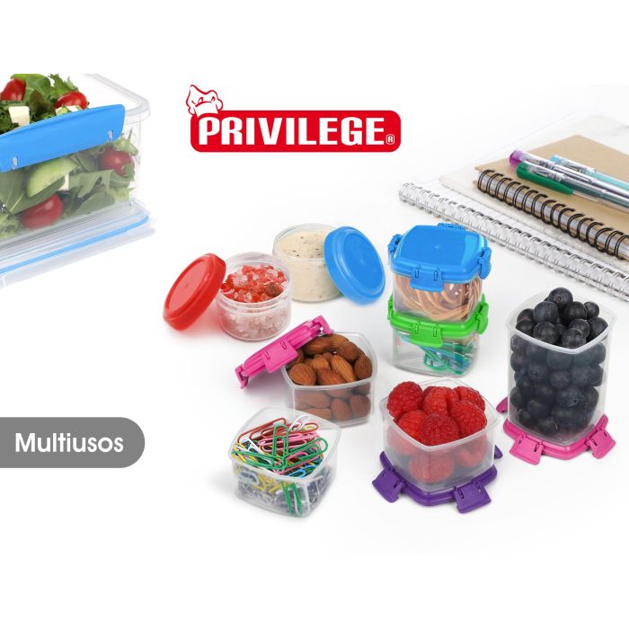 Set de 4 Mini Fiambreras 65 ml Privilege (24 Cajas) 2 Set de 4 Mini Fiambreras 65 ml Privilege (24 Cajas) 2
