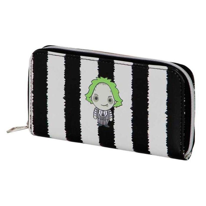 Bitelchús / Beetlejuice Billetero Essential Stripes Blanco - 12 compartimentos para tarjetas, monedero con cremallera 2 Bitelchús / Beetlejuice Billetero Essential Stripes Blanco - 12 compartimentos para tarjetas, monedero con cremallera 2