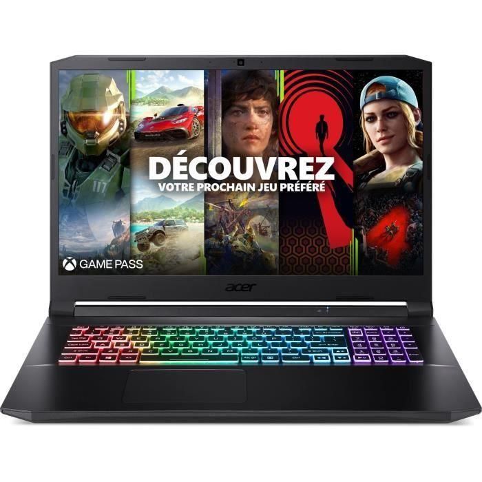 PC portátil para juegos - ACER - Nitro 5 AN517-54-57SF -17.3 FHD IPS 144Hz - Core i5-11400H - 16GB RAM - 512 GB SSD - RTX 3070 - Sin windows