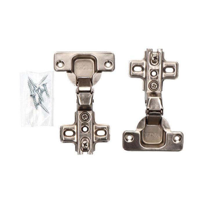 Edm Bisagra de cazoleta super acodada bc02 35mm acero zincado - Tornillos incluidos Edm Bisagra de cazoleta super acodada bc02 35mm acero zincado - Tornillos incluidos