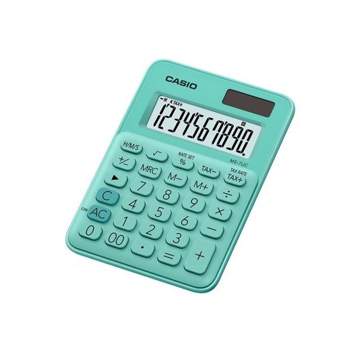 Casio Calculadora De Oficina Sobremesa Verde 10 Dígitos Casio Calculadora De Oficina Sobremesa Verde 10 Dígitos