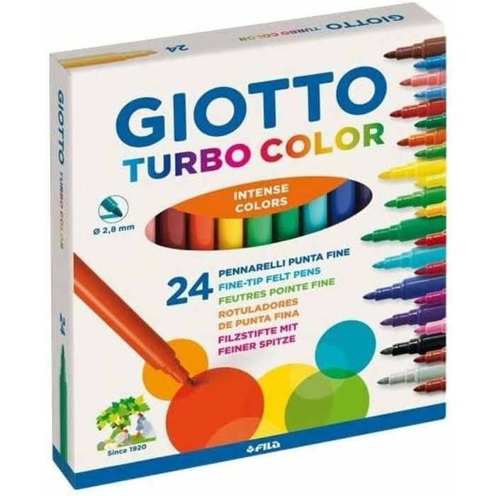 Set de Rotuladores Giotto Turbo Color Multicolor (5 Unidades) 2 Set de Rotuladores Giotto Turbo Color Multicolor (5 Unidades) 2