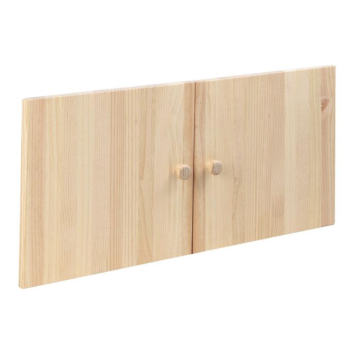 Astigarraga Pack 2 Puertas Gala para Estanterías de 75 x 35.5 cm, Madera Natural, Preparado para Pintar y Barnizar