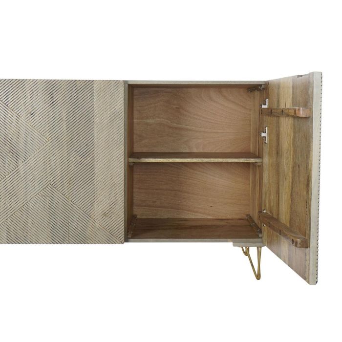 Buffet DKD Home Decor Gris Dorado 45 x 75 x 160 cm 2