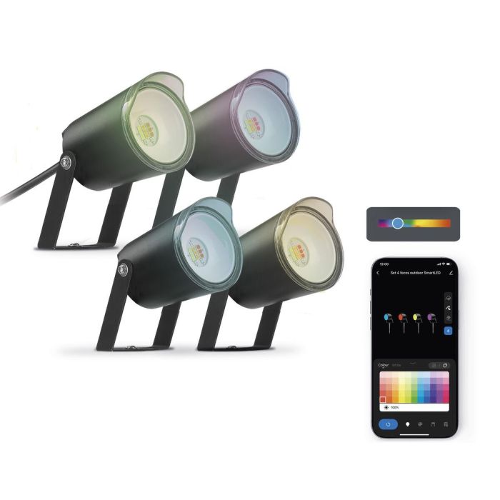 Foco LED KSIX SmartLED Negro (3000K) 10 Foco LED KSIX SmartLED Negro (3000K) 10