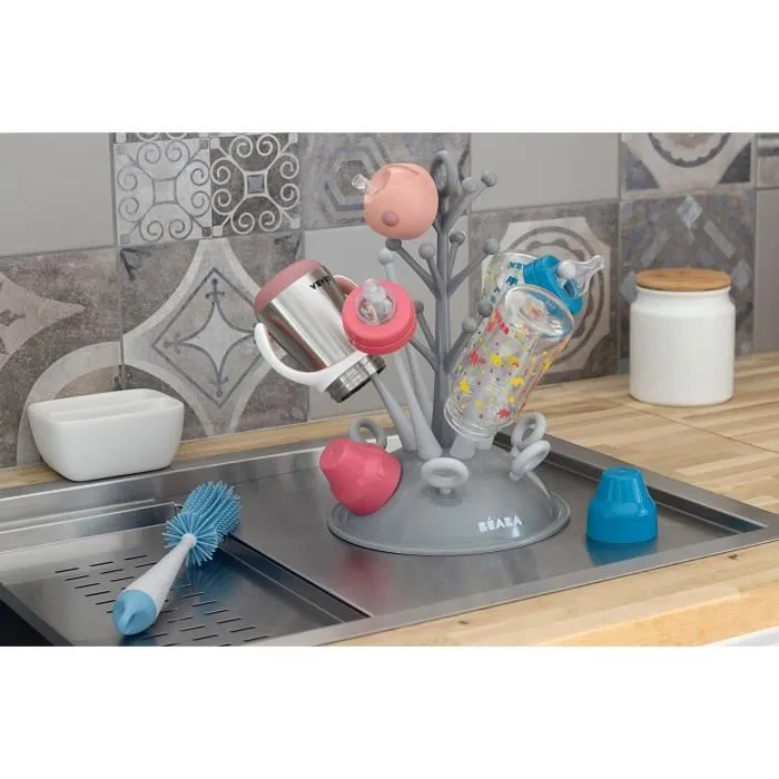 Beaba 3384349117054 Botella de Árbol, Árbol Gris 4