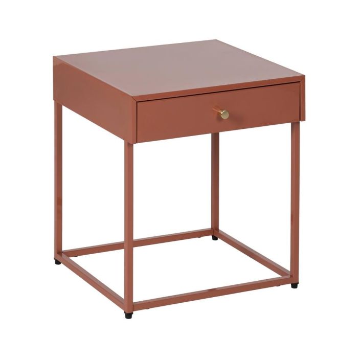 Mesita Terracota Acero 43 X 41 X 50 cm