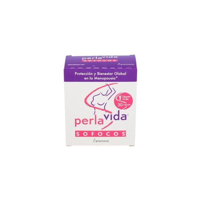 Perlavida Sofocos Menopausia con Isoflavonas de Soja y Onagra - 30 Cápsulas