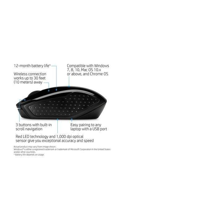 HP 200 Wireless Mouse, Económico Ambidextro, Diseño Ergonómico y Contorneado para Ambas Manos, Libertad de Movimiento Inalámbrica. 6 HP 200 Wireless Mouse, Económico Ambidextro, Diseño Ergonómico y Contorneado para Ambas Manos, Libertad de Movimiento Inalámbrica. 6