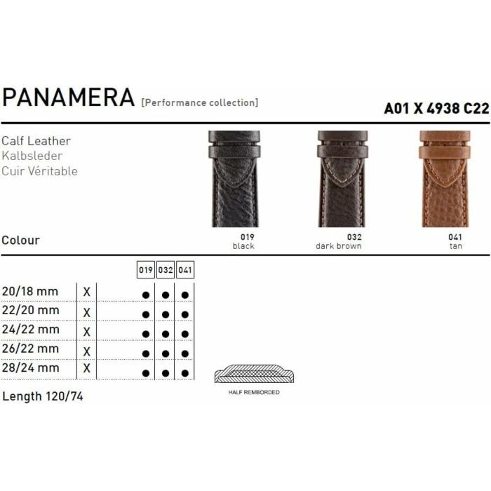 Correa para Reloj Morellato A01X4938C22041CR24 24 mm Marrón 1 Correa para Reloj Morellato A01X4938C22041CR24 24 mm Marrón 1