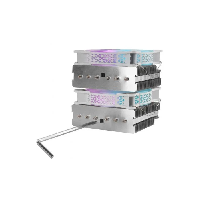 Mars Gaming Disipador CPU MCPU-XTW ARGB Doble Torre TDP 300W 12cm Blanco