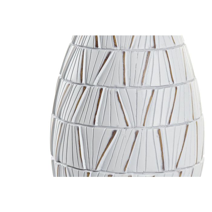 DKD Home Decor Jarrón Nokko Moderno Blanco Resina 18 x 50 x 18 cm 2 DKD Home Decor Jarrón Nokko Moderno Blanco Resina 18 x 50 x 18 cm 2