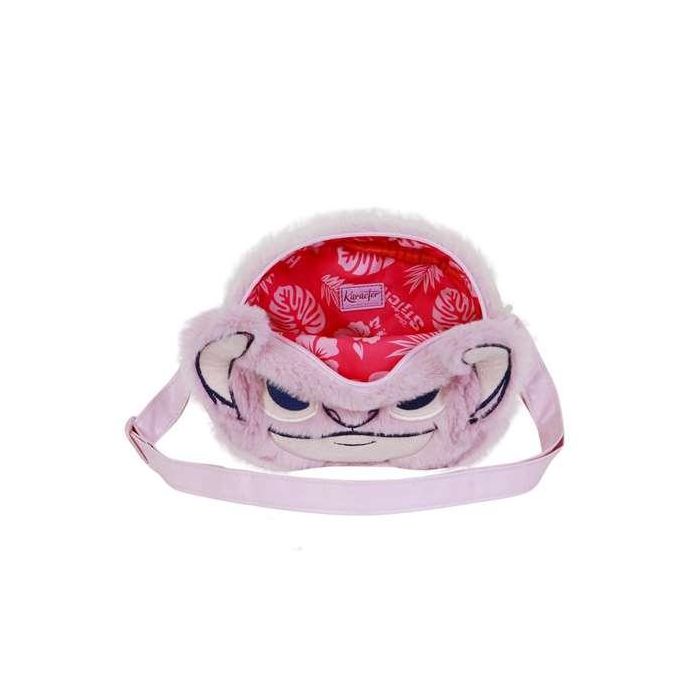 Karactermania Angel mini bolso plush heart 17x13x7cm, Bolso bandolera rosa de peluche, Poliéster 3 Karactermania Angel mini bolso plush heart 17x13x7cm, Bolso bandolera rosa de peluche, Poliéster 3