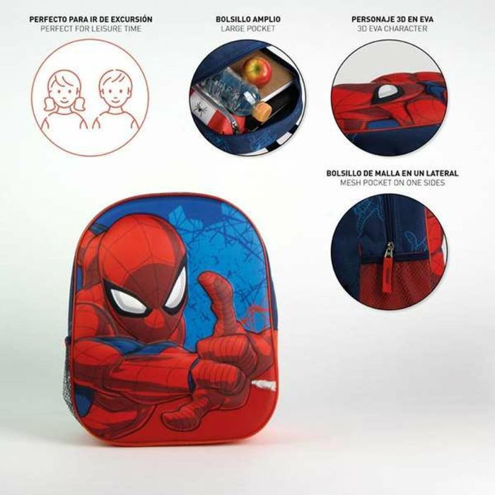 Mochila infantil 3D spiderman 25.0 x 31.0 x 10.0 cm 2 Mochila infantil 3D spiderman 25.0 x 31.0 x 10.0 cm 2