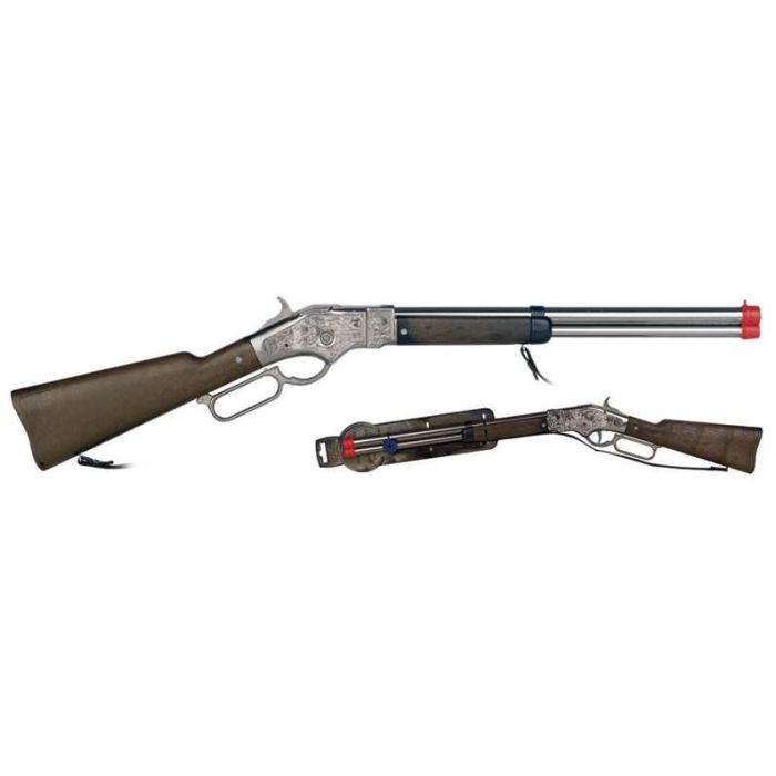 Rifle 8 tiros plata 74x14.50x3 cm Rifle 8 tiros plata 74x14.50x3 cm