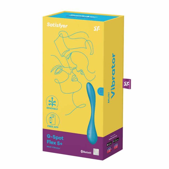 Satisfyer G-spot flex5+ multi-vibrador azul bluetooth Satisfyer G-spot flex5+ multi-vibrador azul bluetooth
