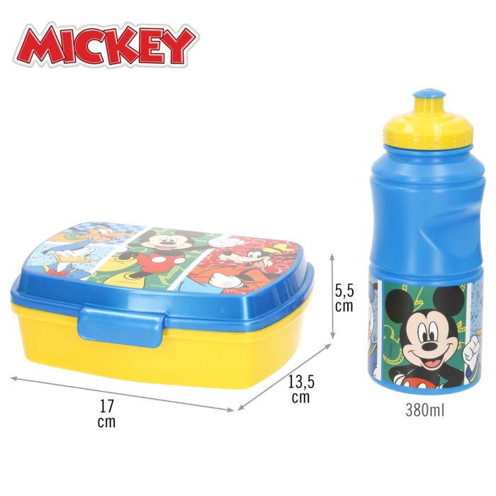 Portameriendas con Accesorios Mickey Mouse Plástico 380 ml 17 x 5,5 x 13,5 cm (6 Unidades) 3 Portameriendas con Accesorios Mickey Mouse Plástico 380 ml 17 x 5,5 x 13,5 cm (6 Unidades) 3