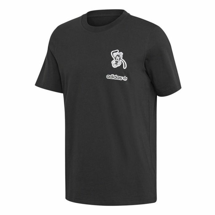 Camiseta de Manga Corta Hombre Adidas Goofy Negro S 0 Camiseta de Manga Corta Hombre Adidas Goofy Negro S 0