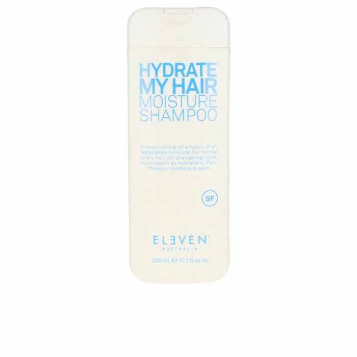Eleven Australia HYDRATE MY HAIR Champú hidratante para cabello seco y dañado, restaura, fortalece y mantiene la humedad, con quinoa y pepino, 300 ml