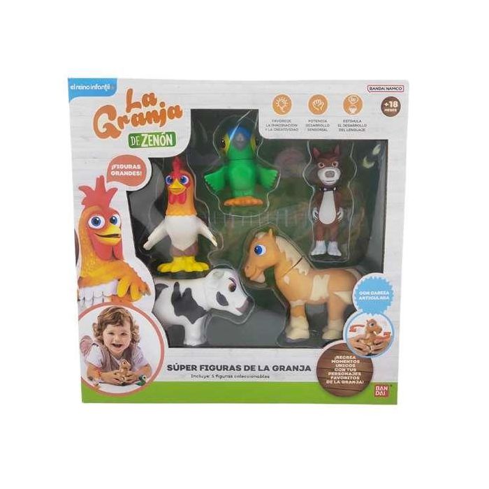 Bandai Figuras La Granja De Zenon Pack 5 Super 13x47x10 cm