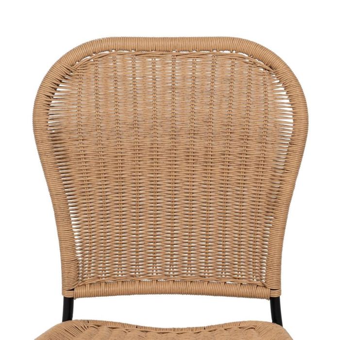 Silla Natural Pe-Acero Salón 48 X 57 X 87 cm