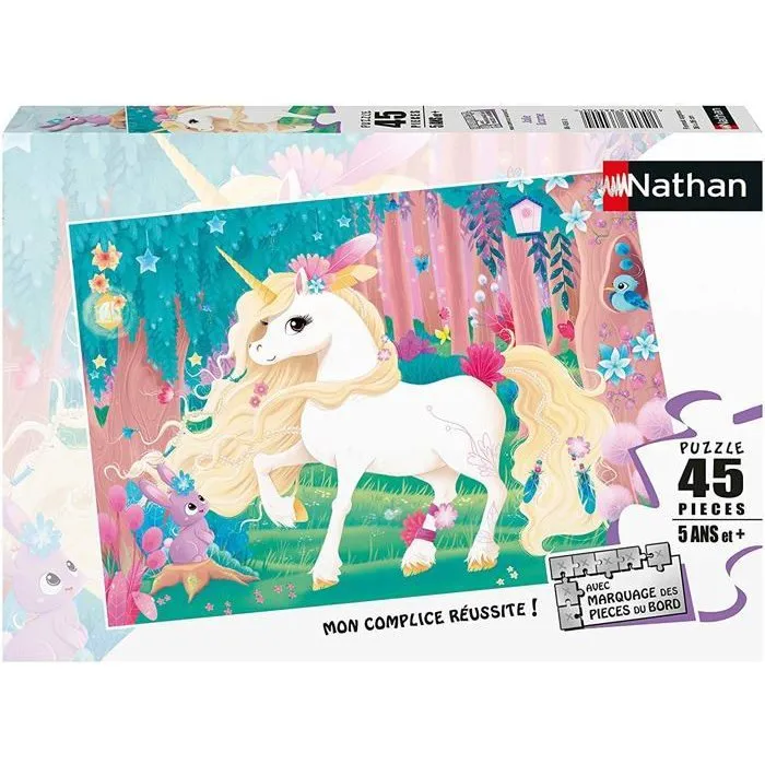 Ravensburger Puzzle 45 piezas Pretty unicorn niños a partir de 5 años póster tamaño completo 1