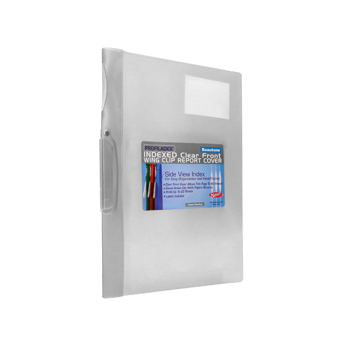 Beautone 48384 Carpeta Dossier Pinza Lateral Polipropileno DIN-A4 Incolora Pack 10 3