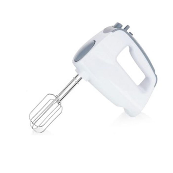 Emerio HM110921.12 Batidora Repostería, 250W, 6 Velocidades, Mango Suave, Botón de Expulsión, Accesorios de Cromo