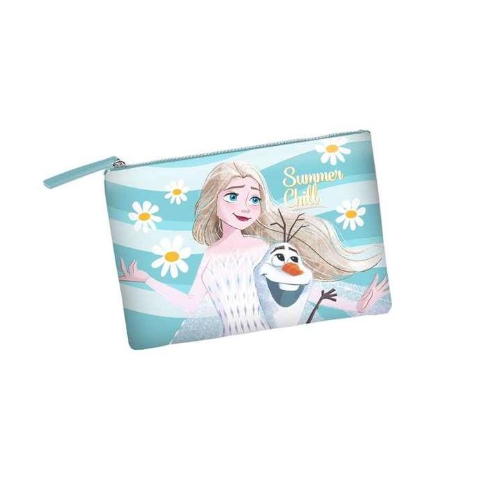 Karactermania Frozen 2 Chill Neceser de un compartimento con cremallera, poliéster, azul, 30.5 x 22.5 cm