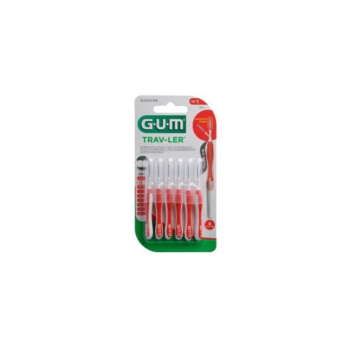 Cepillo Interdental Trav-Ler 1314 0,8Mm 6Un Rojo Cepillo Interdental Trav-Ler 1314 0,8Mm 6Un Rojo