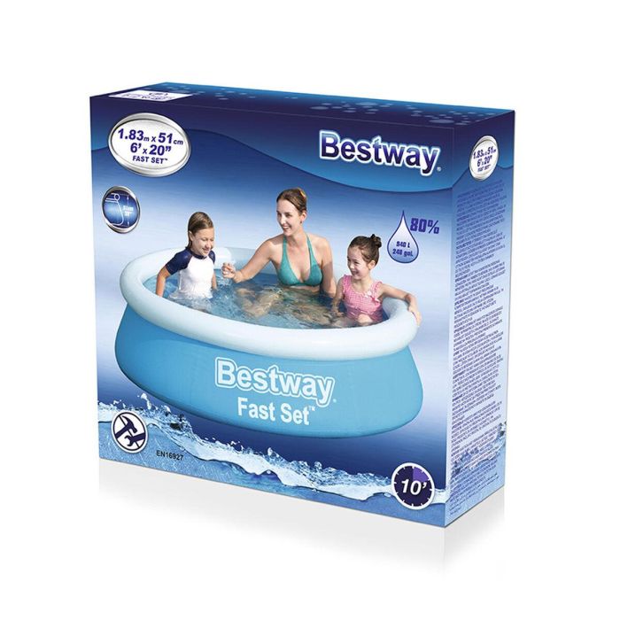 Bestway Piscina Hinchable Adulto Aro 183x51 cm Jardin 57392 22 Bestway Piscina Hinchable Adulto Aro 183x51 cm Jardin 57392 22
