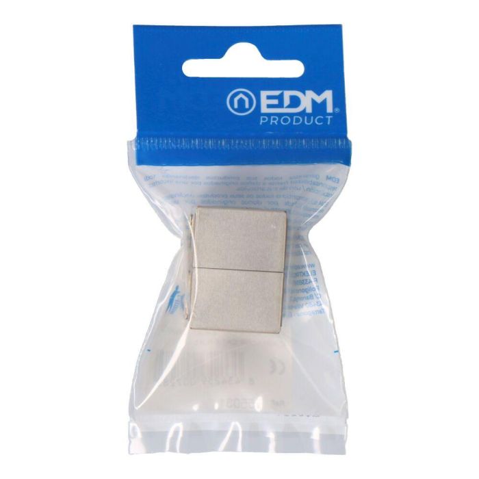 Edm Adaptador Cat. 6 RJ45 para Empalmar Dos Cables Envasado