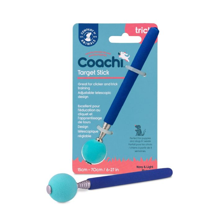 Coachi Target Stick Azul Telescópico con Clicker y Pelota de Espuma Grande para Adiestramiento Perros y Cachorros, Agilidad 3 Coachi Target Stick Azul Telescópico con Clicker y Pelota de Espuma Grande para Adiestramiento Perros y Cachorros, Agilidad 3