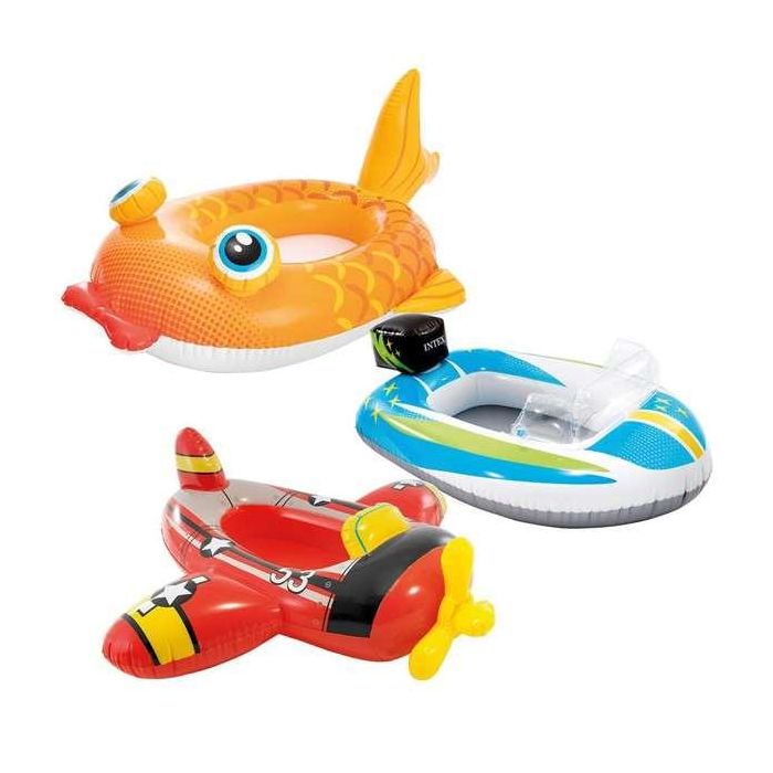 Intex Barca Hinchable para Niños (Pez 132x94 cm) (Coche 74x109 cm) (Avion 119x114 cm) de 3 a 6 Años - Modelos Surtidos 11